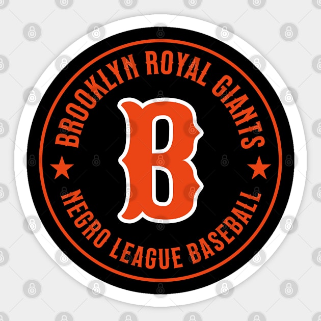 The Brooklyn Royal Giants Negro League Baseball - Tribute Sticker by UrbanLifeApparel